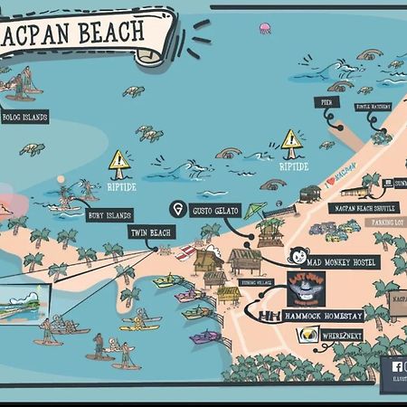 Lazy Juan Beach House Nacpan El Nido Bagian luar foto