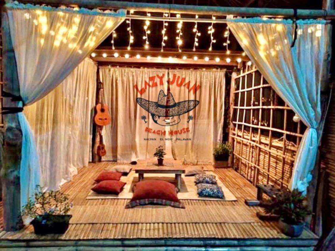 Lazy Juan Beach House Nacpan El Nido Bagian luar foto
