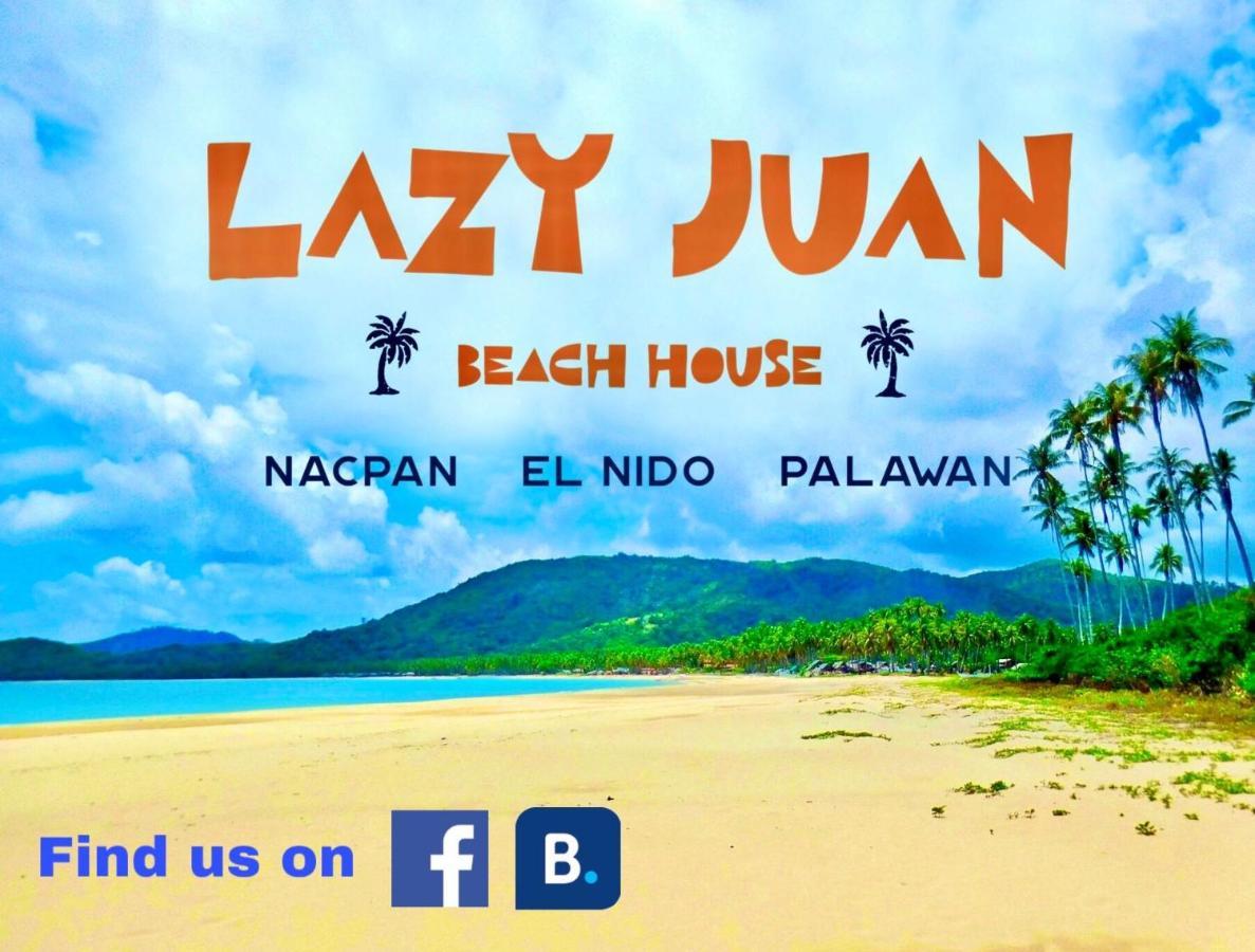Lazy Juan Beach House Nacpan El Nido Bagian luar foto