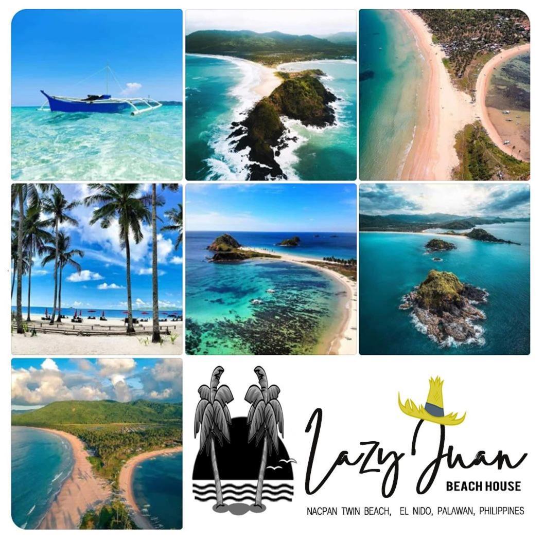 Lazy Juan Beach House Nacpan El Nido Bagian luar foto