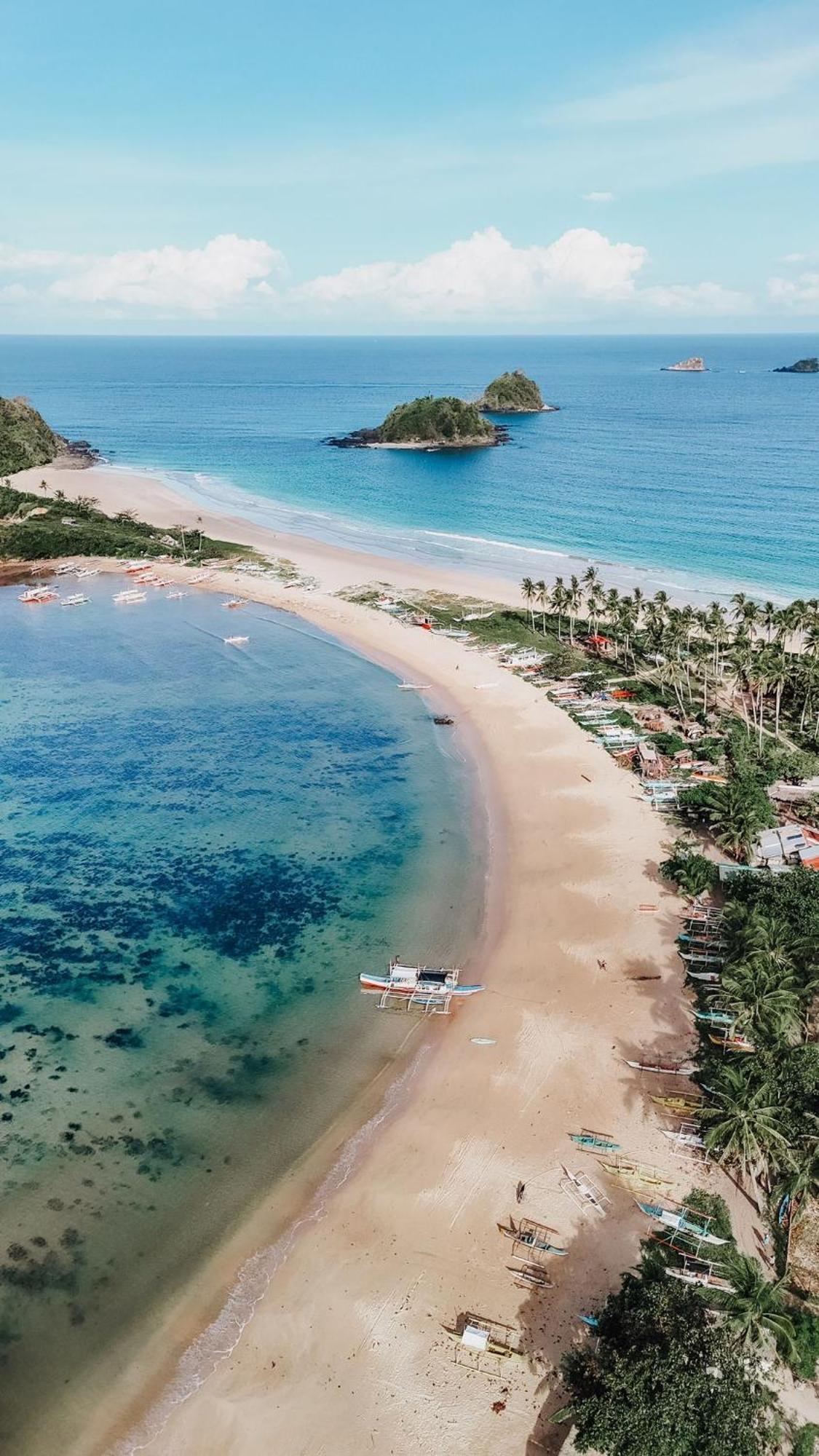 Lazy Juan Beach House Nacpan El Nido Bagian luar foto
